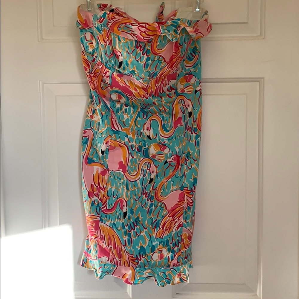 SZ 4 Lilly Pulitzer strapless dress
